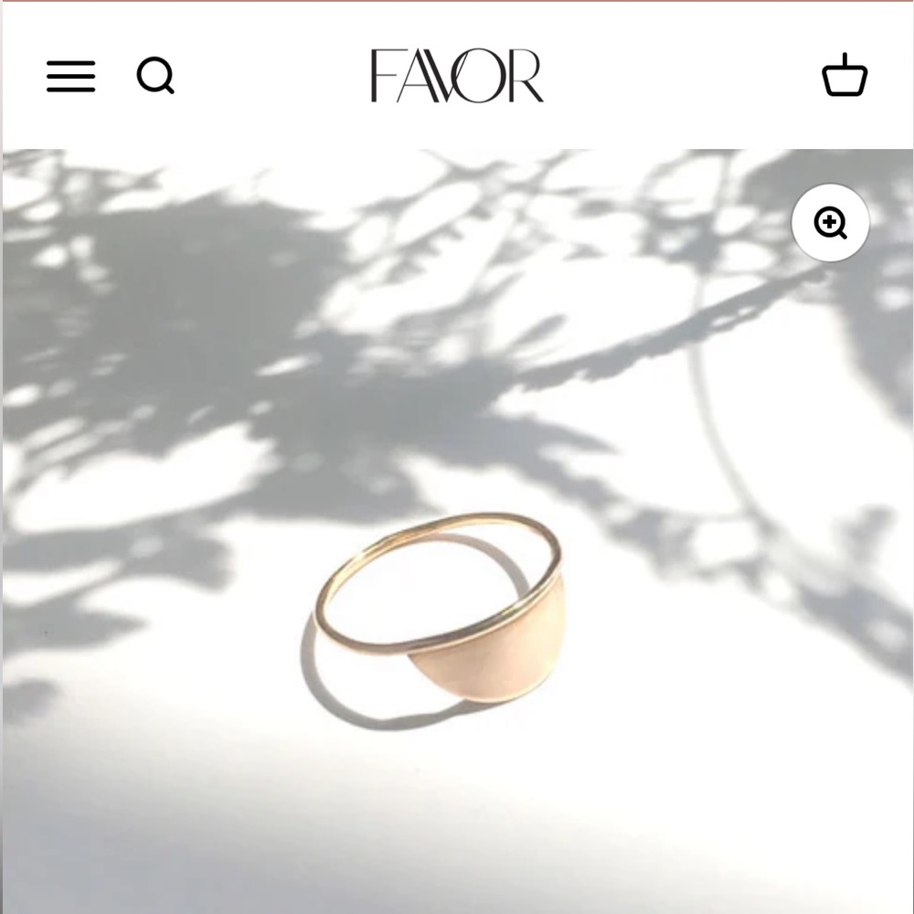 Favor Jewelry Semicircle Fragment Stack Ring - image 1